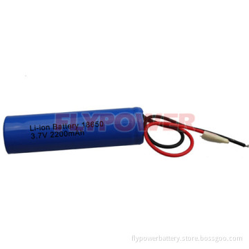3.7V 2200mAh 18650 Lithium Ion Battery Pack (1S of FLC-18650-2200)